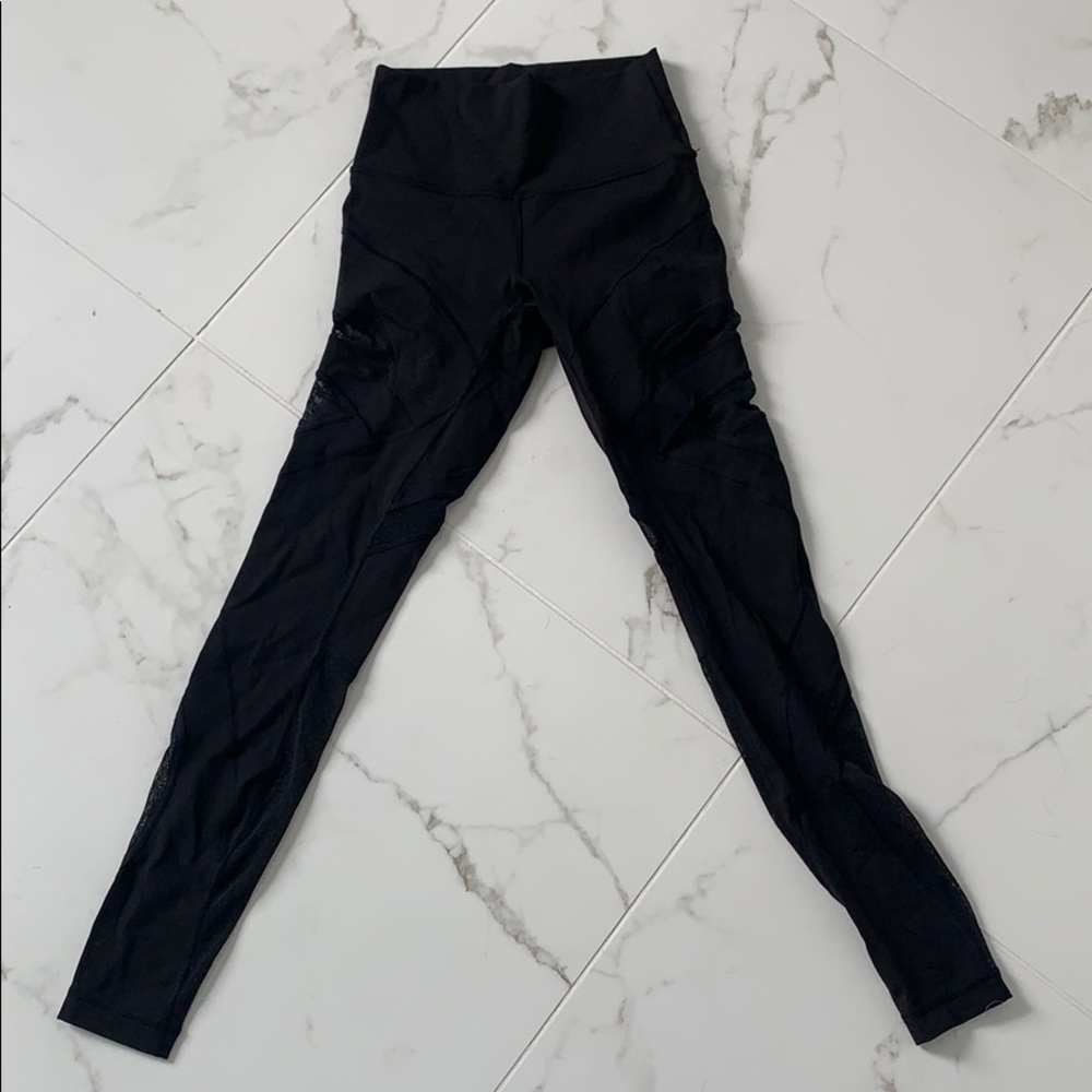 Lululemon Wunder under mesh leggings